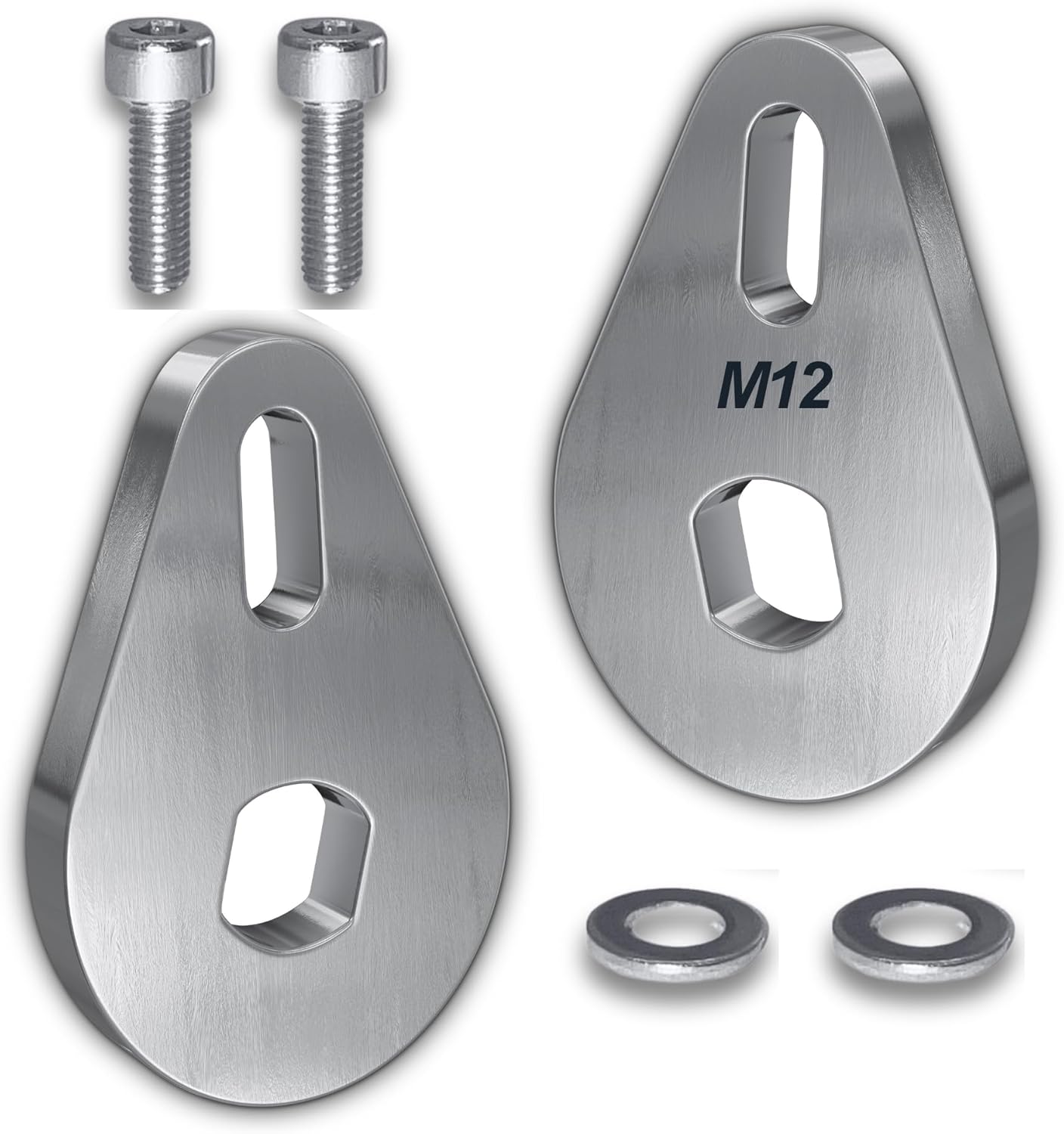 EBike Torque Arm Set, Universal M12, Electric Bicycle E Bike Rear Axle, 6mm Thick, Made from Stainless Steel, Suit 250W 350W 500W 750W1000W 2000W Motors.