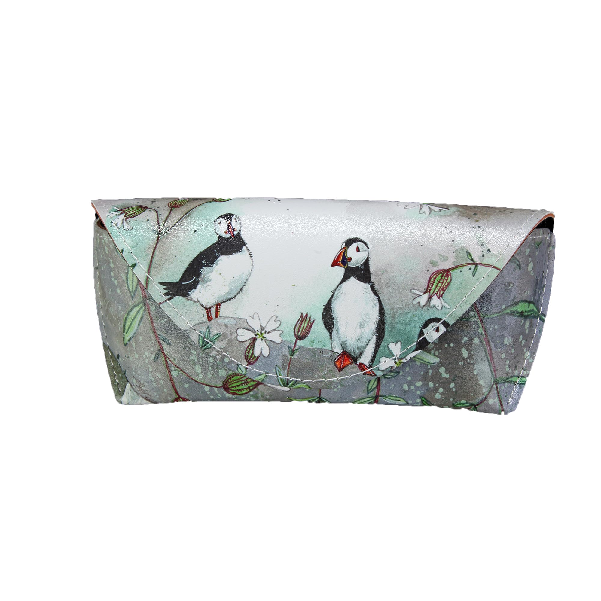Alex Clark Unisex Multicoloured Puffins Puffin Gl 15 Glasses Case, M