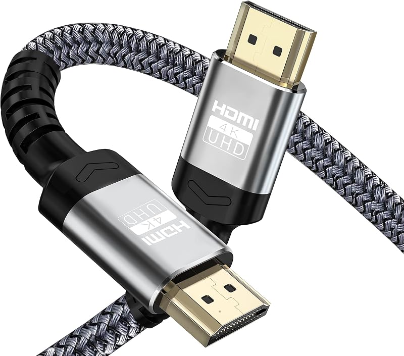 Soonsoonic 4K HDMI Cables 3Ft | 18Gbps Ultra High Speed HDMI 2.0 Cable & 4K@60Hz HDR ARC HDCP2.2 Ethernet-Braided HDMI Cord | for UHD TV Monitor Laptop Xbox PS4/PS5 ect (0.9m)