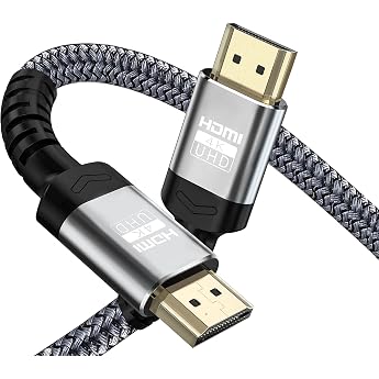 Soononic 4K HDMI Cable 5 Metres 18Gbps Ultra High Speed HDMI 2.0 Cable & 4K @ 60Hz HDR ARC HDCP2.2 Ethernet Braided HDMI Cable for UHD TV Monitor Laptop Xbox PS4 / PS5 etc