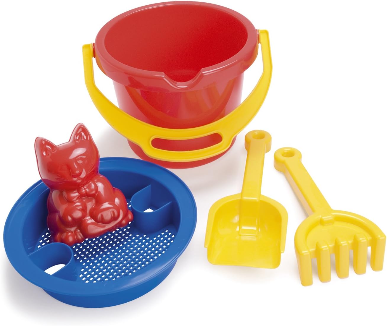 Dantoy 1434 Sand Castle Bucket and Spade Set 30 cm 5 Items Amazon.co