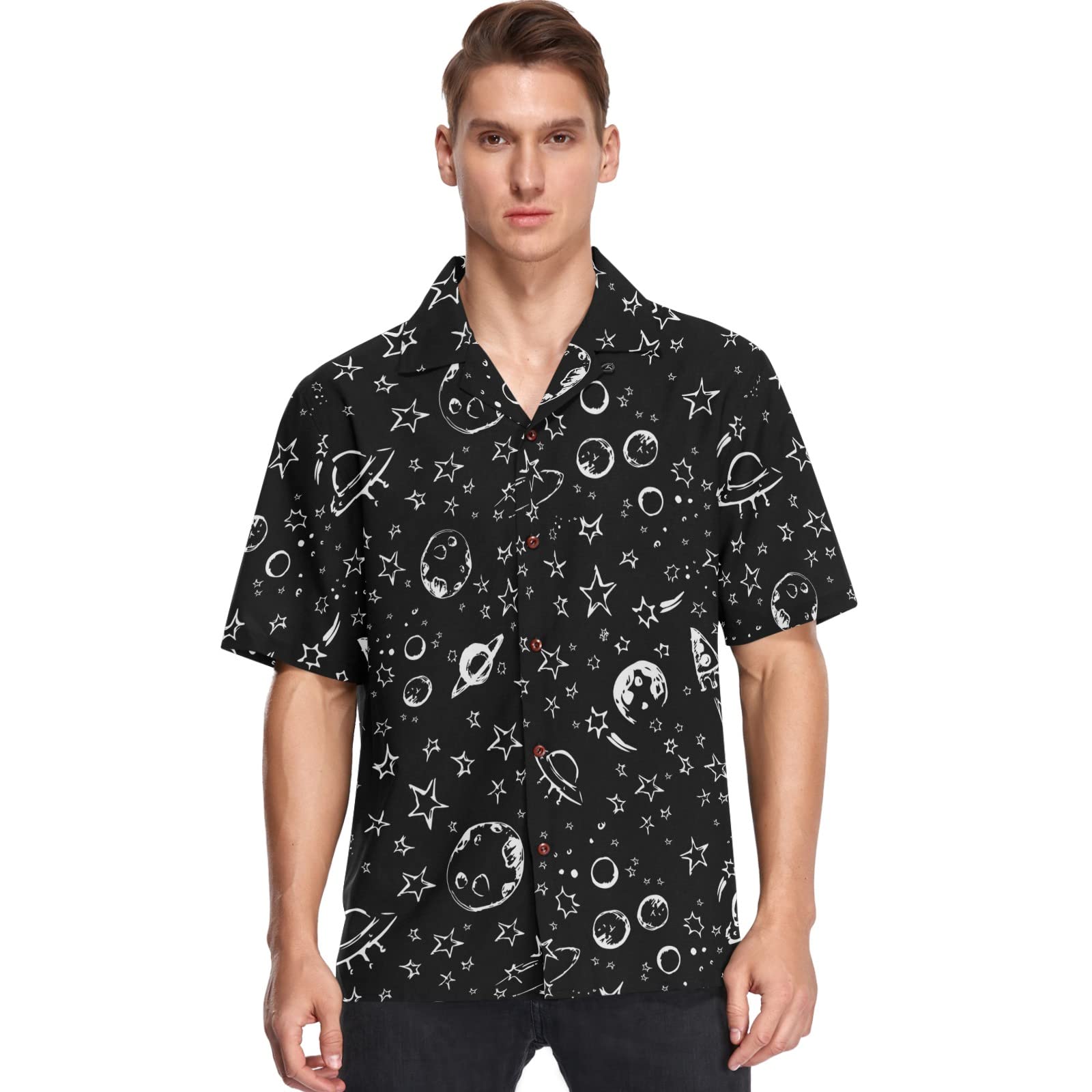 visesunny Hawaiian Shirts for Men Short Sleeve Aloha Beach Shirt Floral Summer Casual Button Down Shirts