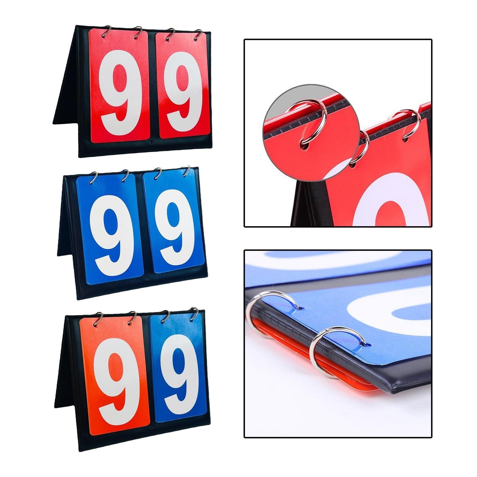 1 Set (3 Pezzi) tabellone segnapunti da Tavolo a 2 cifre, ribalta Il Multiuso for Basket, for la Competizione Sportiva all'Aria Aperta per Calcio, Badminton, Baseball
