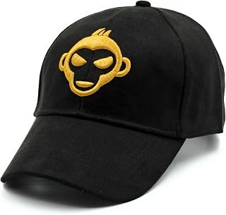 Urban Apes Suede Caps for Mens and Women, Unisex Cap, Adjustable Caps for Boys and Girls Black Price In India