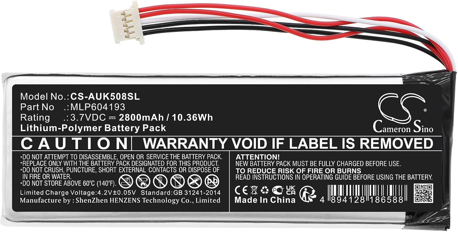 MLP604193, 2800mAh 交換用バッテリー Autel MaxiTPMS TS508, MaxiTPMS TS508K,