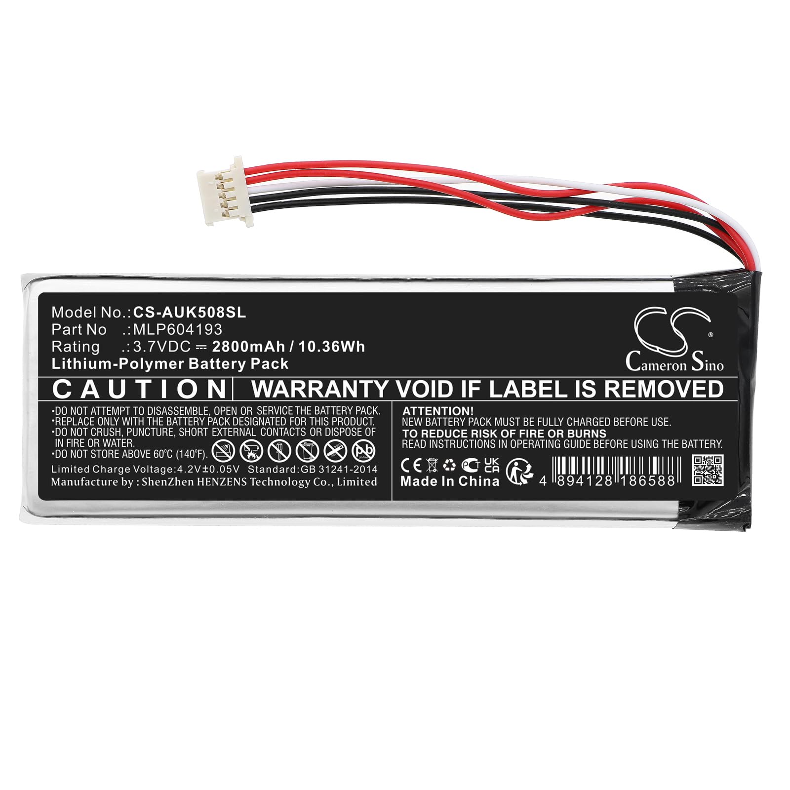 Cameron Sino akumulator do Autel MaxiTPMS TS508, MaxiTPMS TS508K, TS408 TS508, TS508K, xiTPMS TS408 PN:Autel MLP604193 3000 mAh / 11,10 Wh