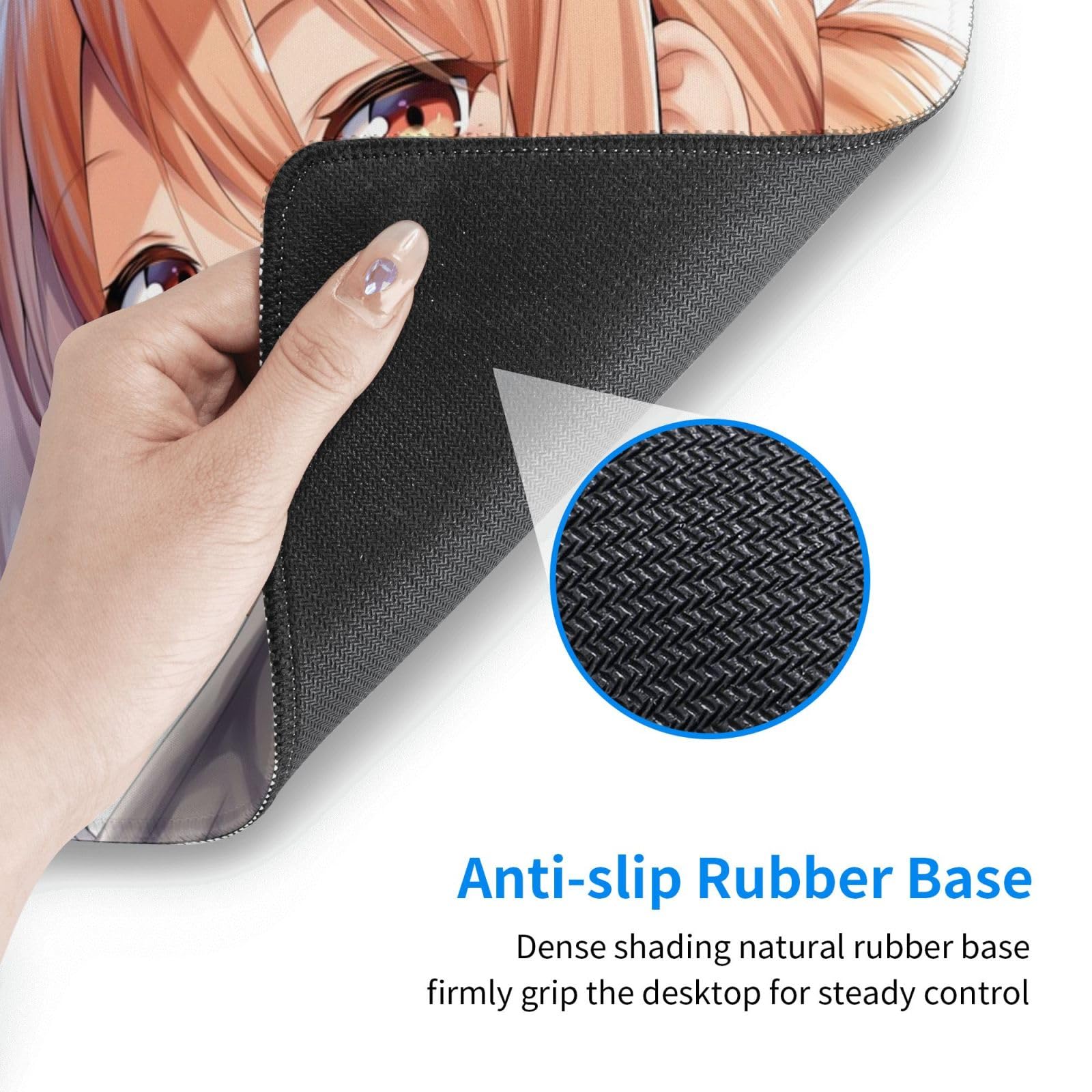 Amazon.co.jp：デスクマット 俺ガイル ガハママ 大型 デスクパッド 撥