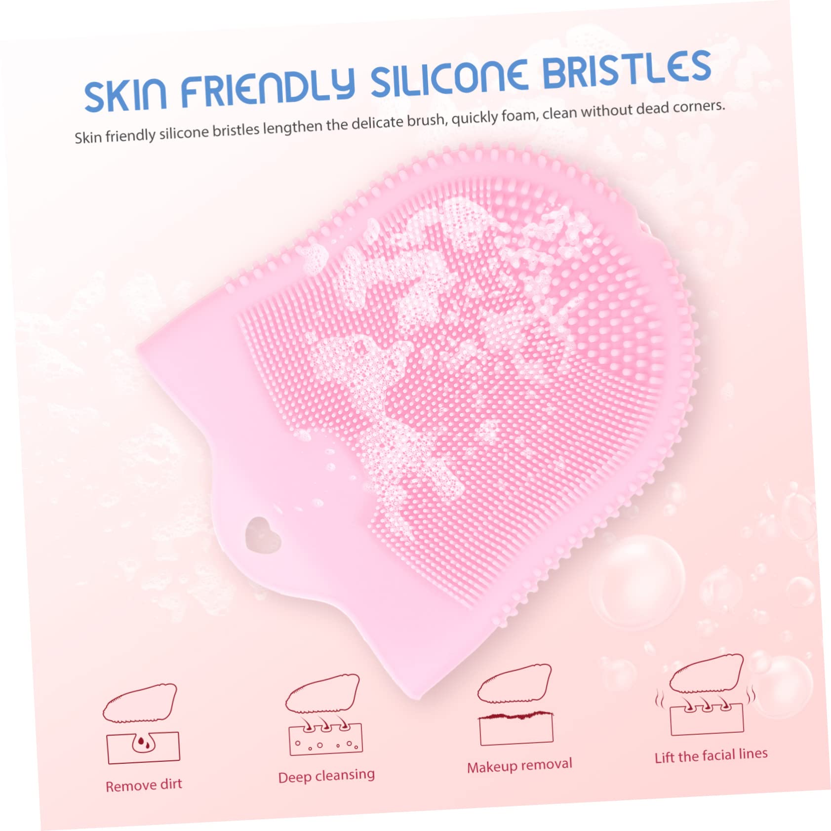 Housoutil 4 Cepillos De Mano Para Limpieza De Piel Herramienta De Maquillaje Facial Limpiador Facial Para Lavado
