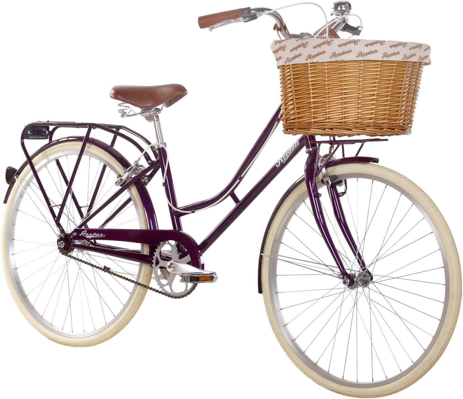Ryedale Harper 26" Wheel Ladies Single Speed Traditional Bike Blackcurrant 19"
