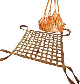 Cargo Sling Net - Lifting Sling Nets, Polyester Lifting Nets, Bungee Cargo Net, Strong Load-Bearing Material Handling Straps, Customizable, Load 0.3-3.5Ton Size 1 X 1M/Mesh 10cm/Load 1t