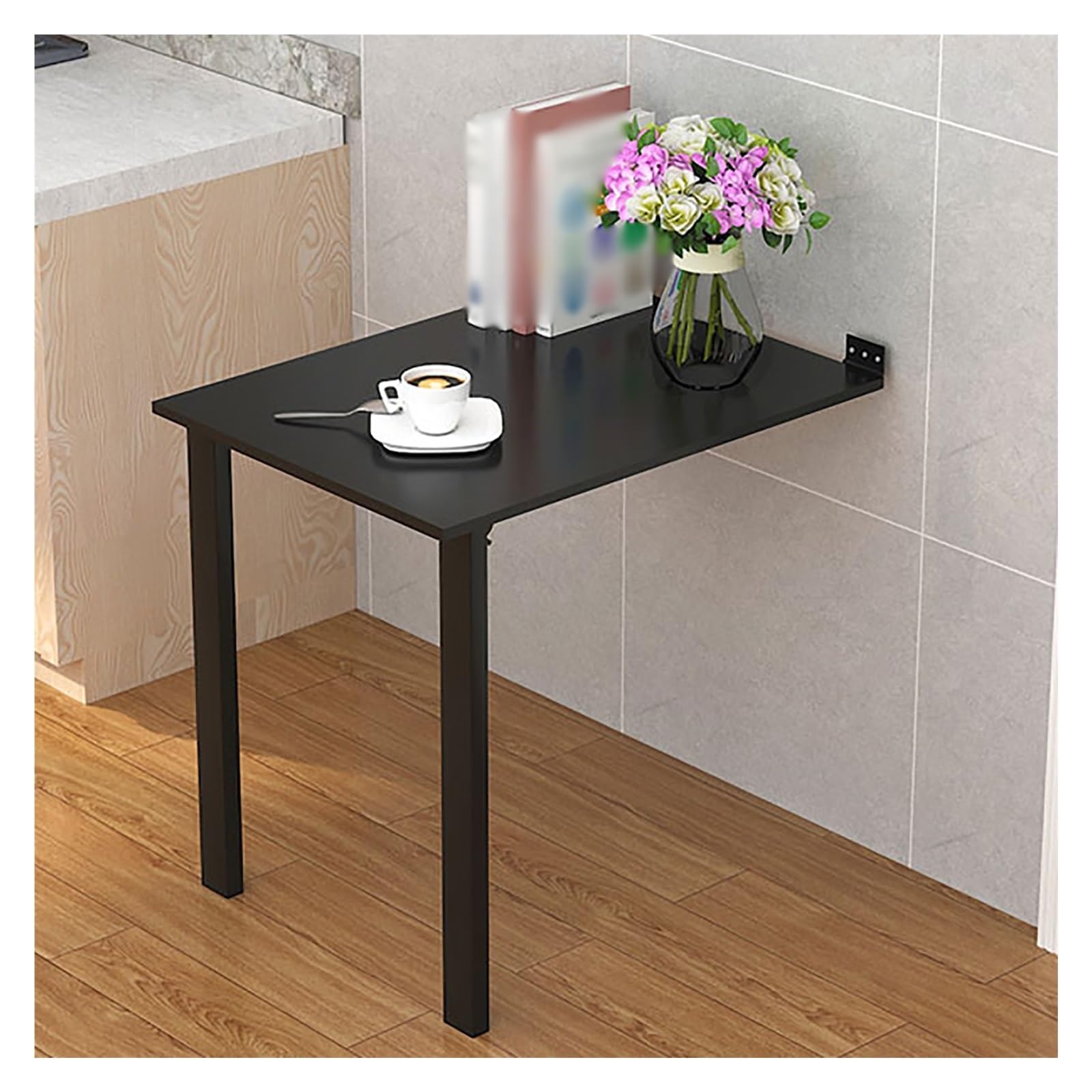 Bureau convertible pour ordinateur portable et table pliante murale peu encombrante