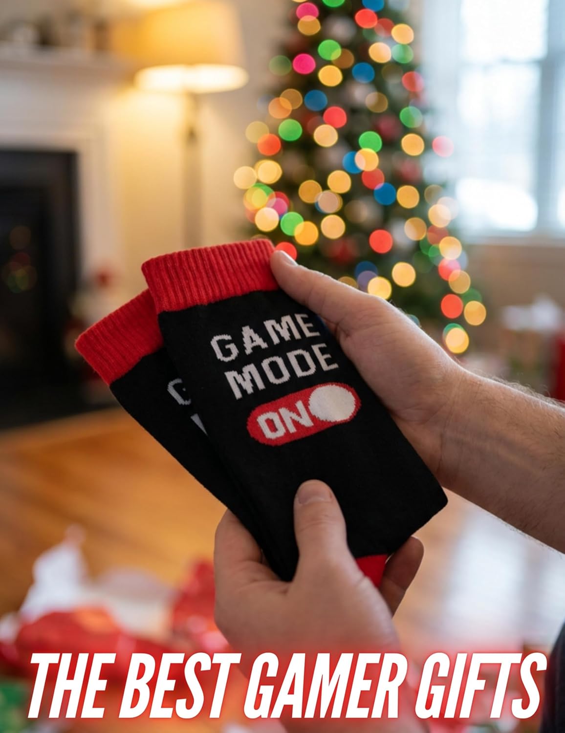InnoBeta Gamer Gifts for Men, Gifts for Gamers, Gaming Socks, One Size Crew Socks - Image 4
