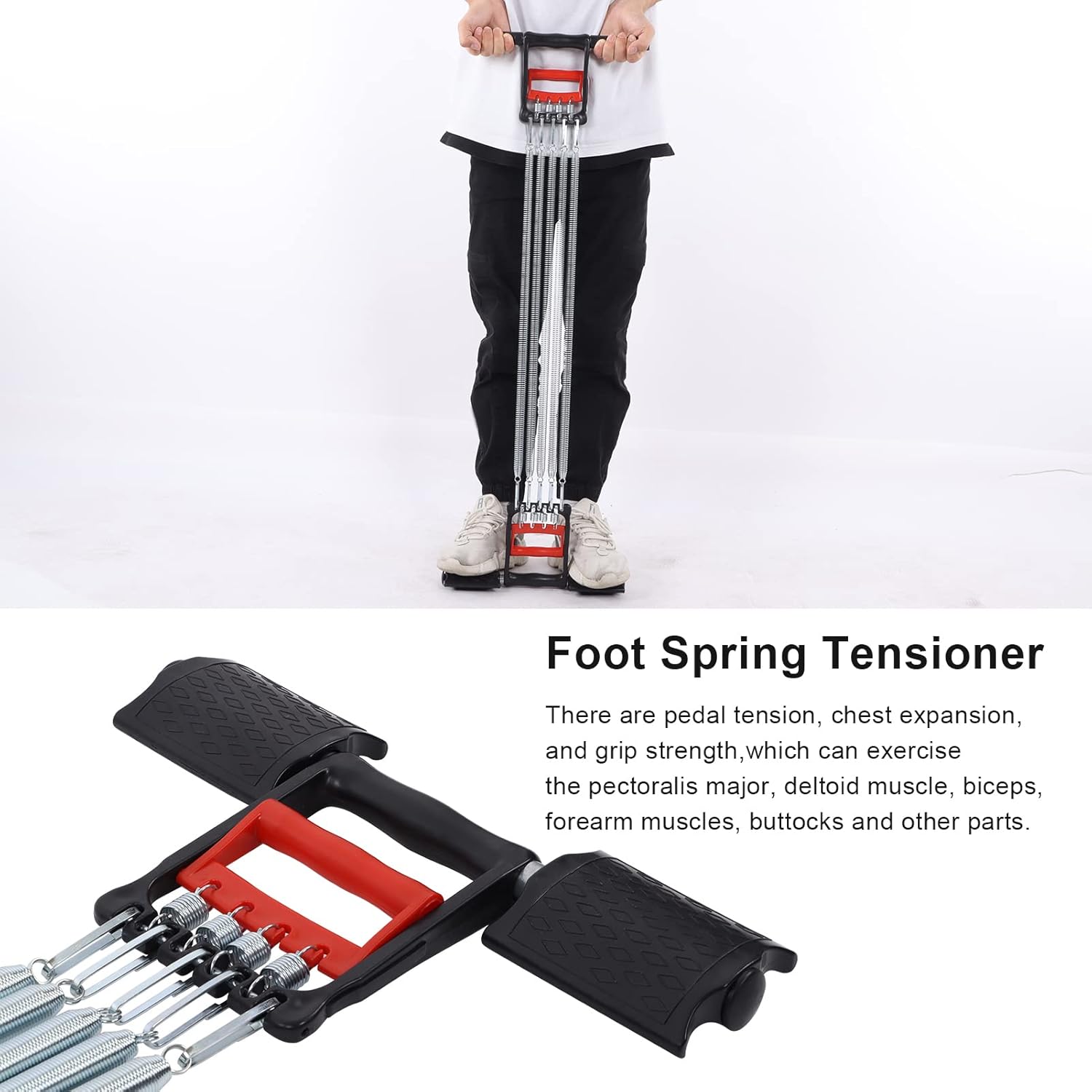 Spring ARM Muscle Exerciser Chest Expander Strengthener Plus for Home Gym Workout