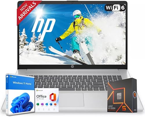 HP Latest Business Laptop with 1-Year Microsoft Office 365, Intel Core i5-1235U 10-core Processor, 15.6" FHD LED Display, 16GB RAM, 512GB SSD, Ethernet RJ-45, SD Card Reader, Windows 11 Pro, WOWPC USB