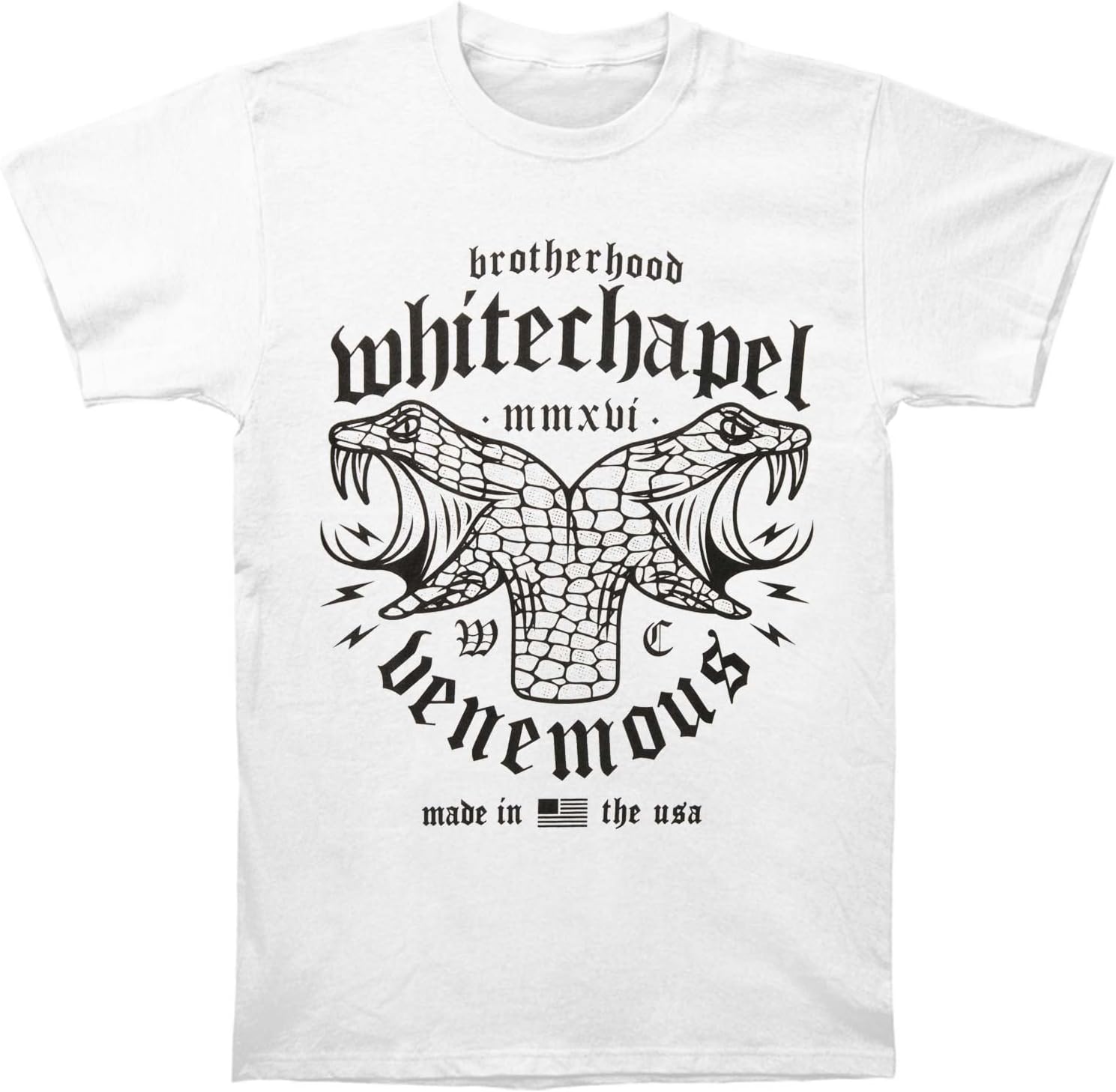 WhiteChapel Men's Venomous T-Shirt White