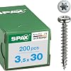 SPAX 4CUT universal pan head screw T-STAR plus full thread stainless steel A2 1.4567-0207000350203. stainless steel 207000350303