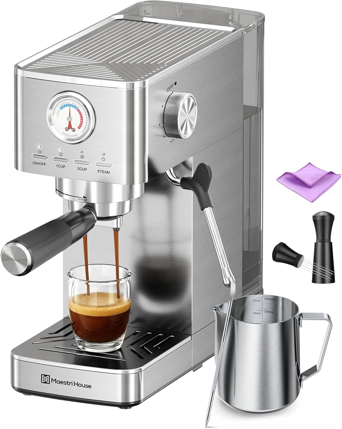 Maestri House Espresso Machines 20 Bar ULKA Pump & Espresso Machine Accessories Kit