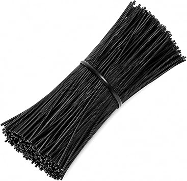 SumDirect 1000Pcs 4 Inch Plastic Twist Ties for Bags, Wire Cable Ties for Plants,Breads,Household and Office Use