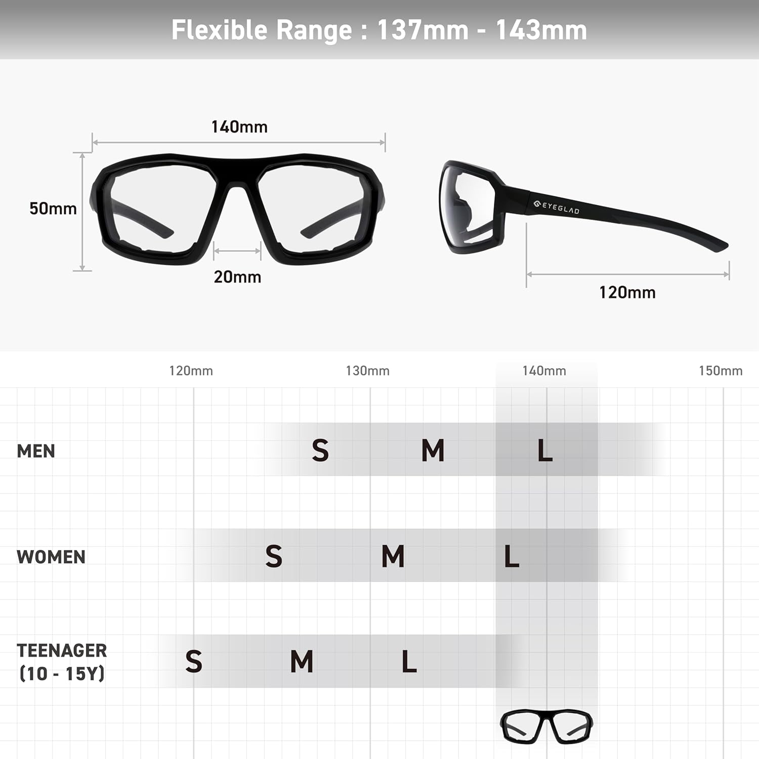 REV Z87+ Powersports Motorcycle Riding Goggles High Impact Photochromic UV400 Sports Wrap Sunglasses Safety Glasses - Image 7