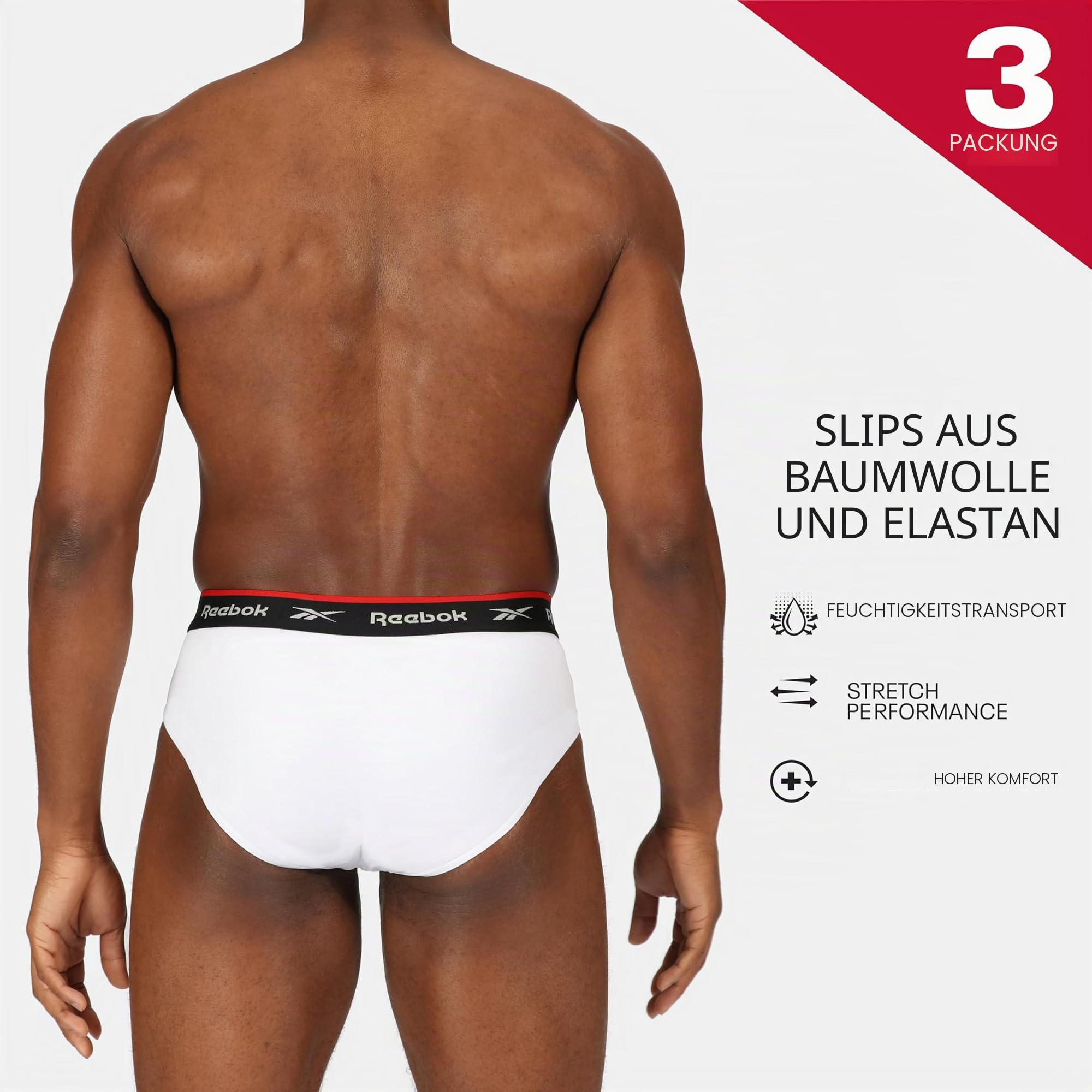Reebok Herren Wiggins Slip (3er Pack)
