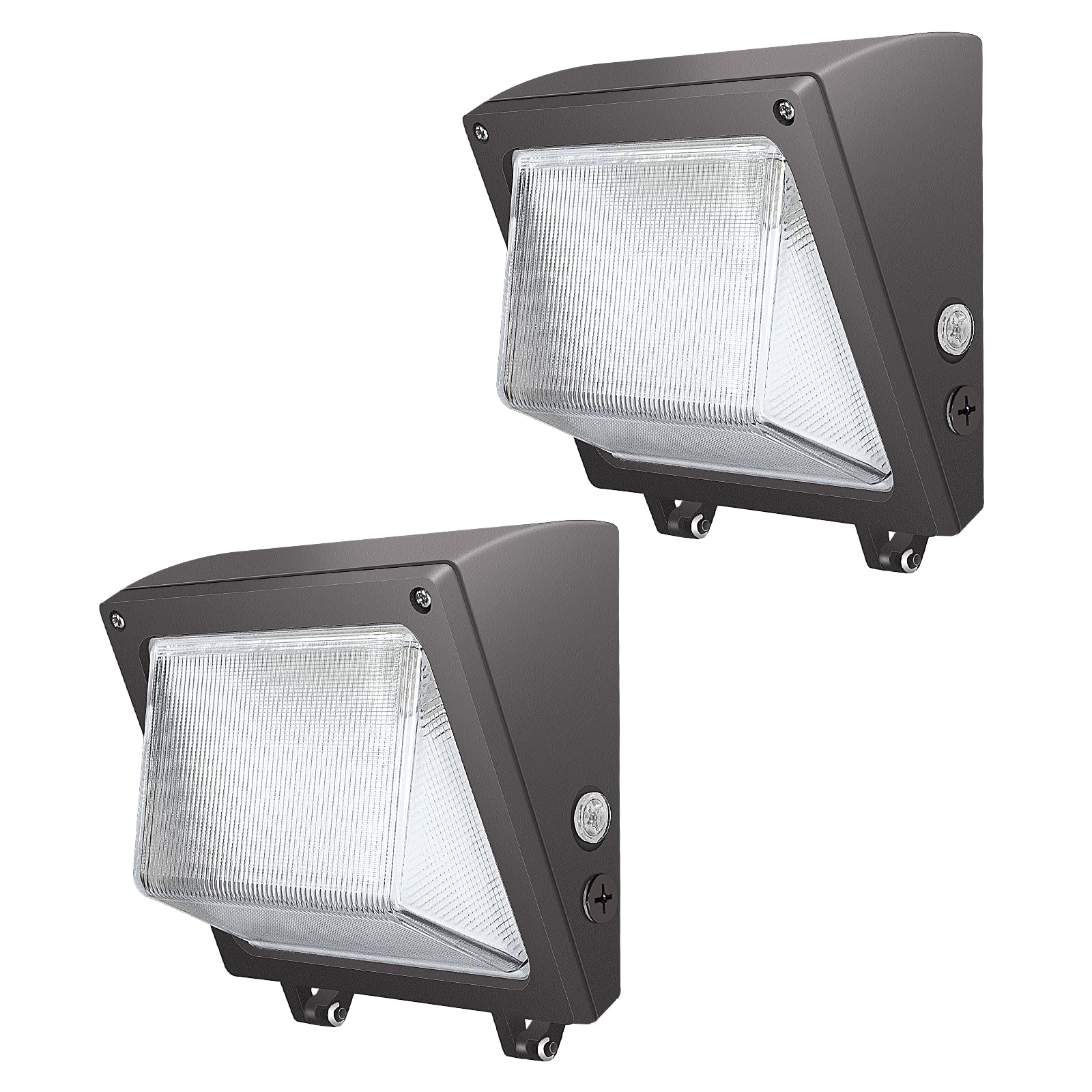 JTT LED Wall Pack Lights Outdoor with Dusk to Dawn Photocell, Selectable 75W/60W/45W, 9750LM/7800LM/5850LM, 6000K/5000K/4000K,Waterproof Flood Security Wall Pack Lighting for Garage Yard Parking Lot