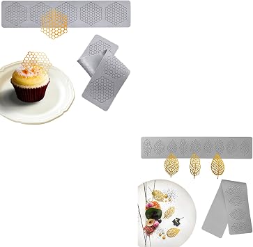 4PCS Honeycomb/Leaf Molds Silicone