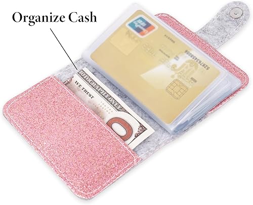 Miniatura 4 de Organizador de tarjetas de visita, soporte para tarjetas de visita, funda de piel sintética, carpeta de organización con nombre y tarjeta de