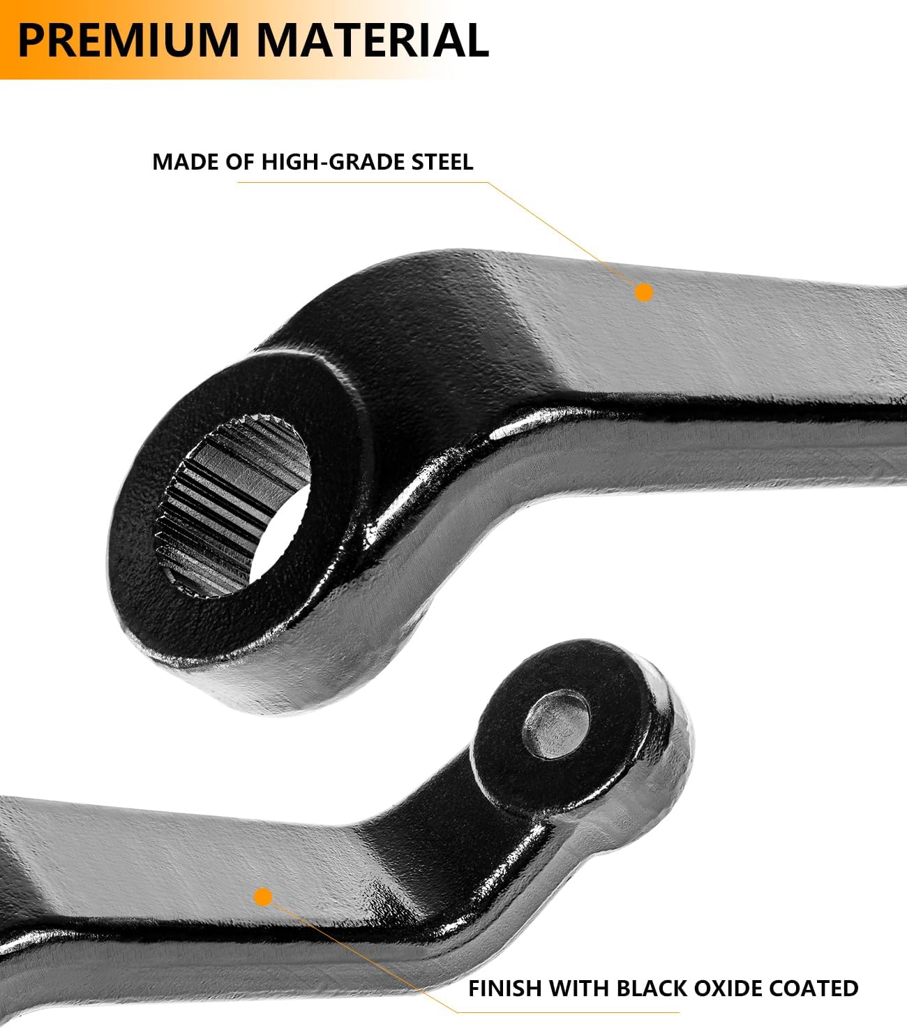 6605 Drop Pitman Arm for 87-06 Jeep Wrangler TJ YJ, 84-01 Cherokee XJ Comanche MJ Replacement for Rough Country Drop Pitman Arm 6605