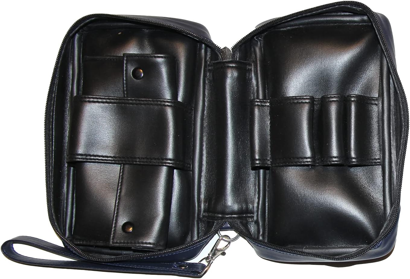 Tobacco Pipe Case/Bag/Holder In Leatherette For 4 Pipes & Storing Other Accessories + Additional Big Tobacco Pouch (Black)