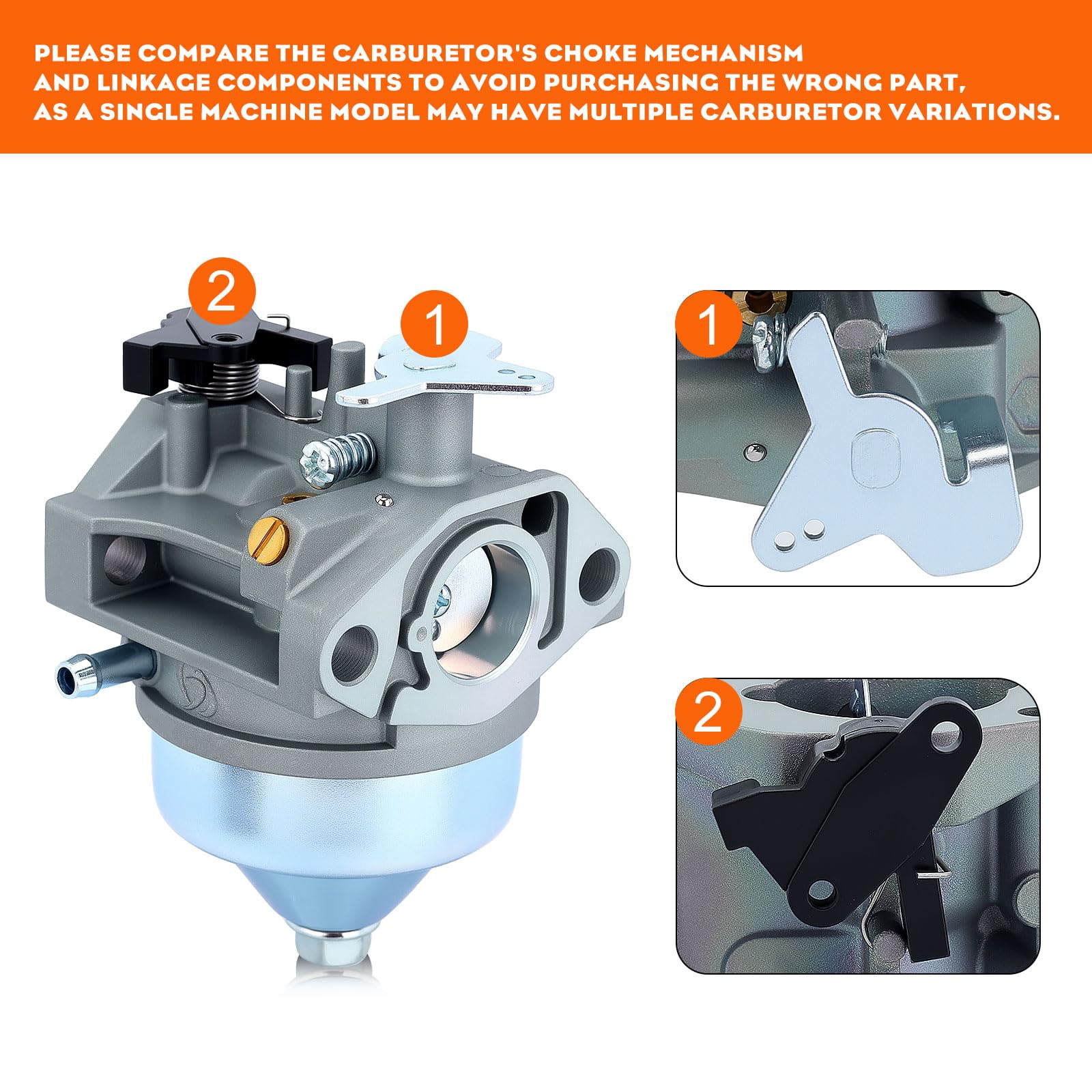 HIPA GCV190 HRX217 Carburetor for Honda GCV 190 GCV190LA GCV190A Engine HRX 217 HRB217 HRX217K1 HRX217K2 Lawn Mower Replace 16100-Z0Y-813 Pressure Washer