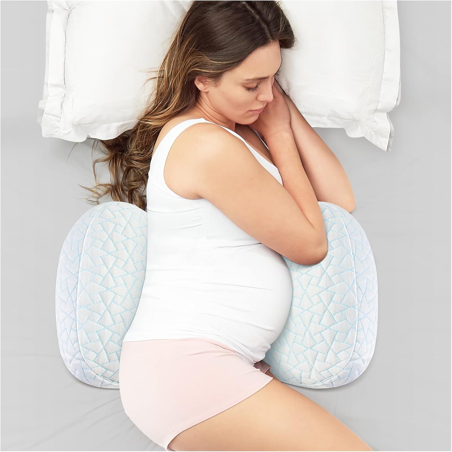 Pregnancy Pillow for Sleeping, Portable Adjustable Maternity
