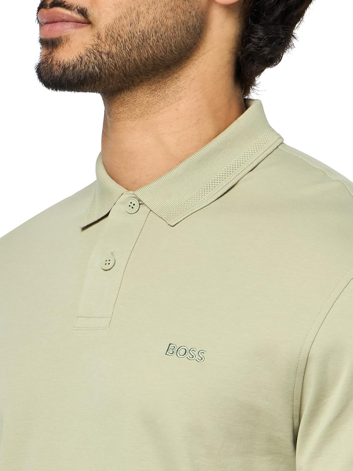 BOSS Men's Tonal Logo Interlock Polo Shirt