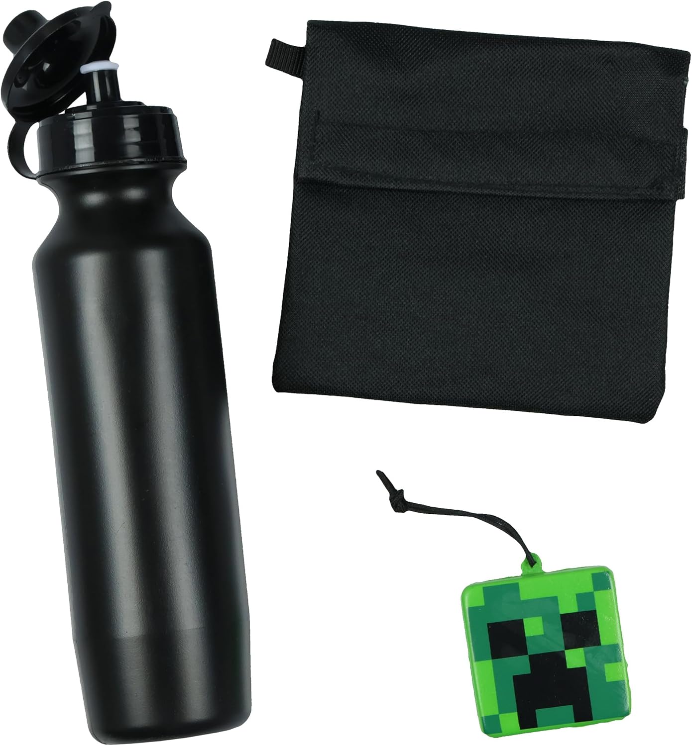 Bioworld Minecraft Creeper Ghoul 16" Backpack and Lunch Kit 5pc Set