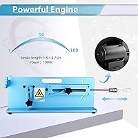 Vista 2 de Hismith Máquina sexual prémium con sistema KlicLok, 100 W, cable remoto 3 en 1, máquina sexual de control, máquina de empuje ajustable