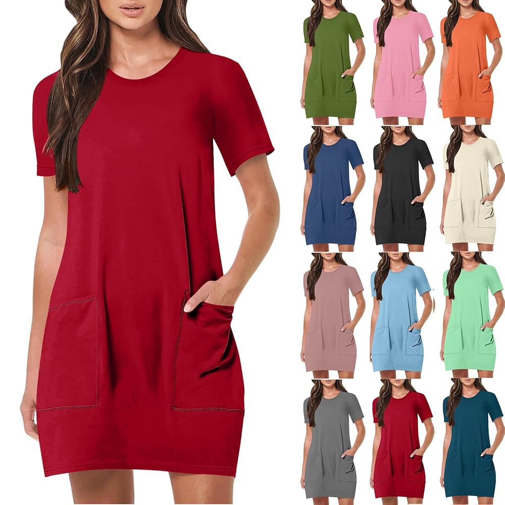 Amazon.com: moolBeko Womens Summer Mini Dress with Built in