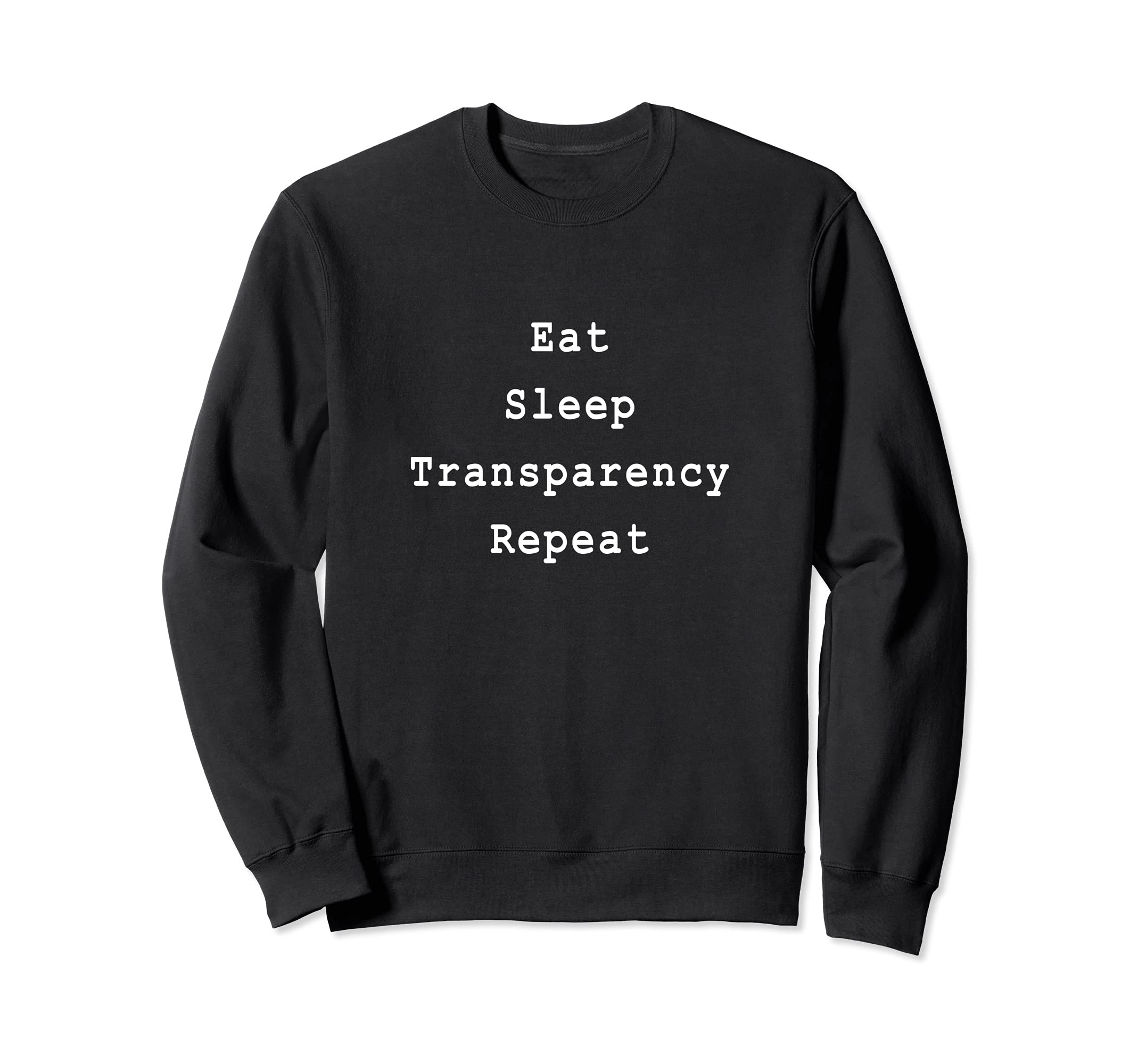 Transparency Scrum Agile Project Management Funny PM Coach Sweatshirt, Black