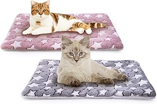 MICOOYO Hundebox Bett Matratze - Fleece Haustier Kissen Bett Matte, Waschbar Katzenkissen Pad für kleine Hunde Katze Welpen (61 * 41cm)