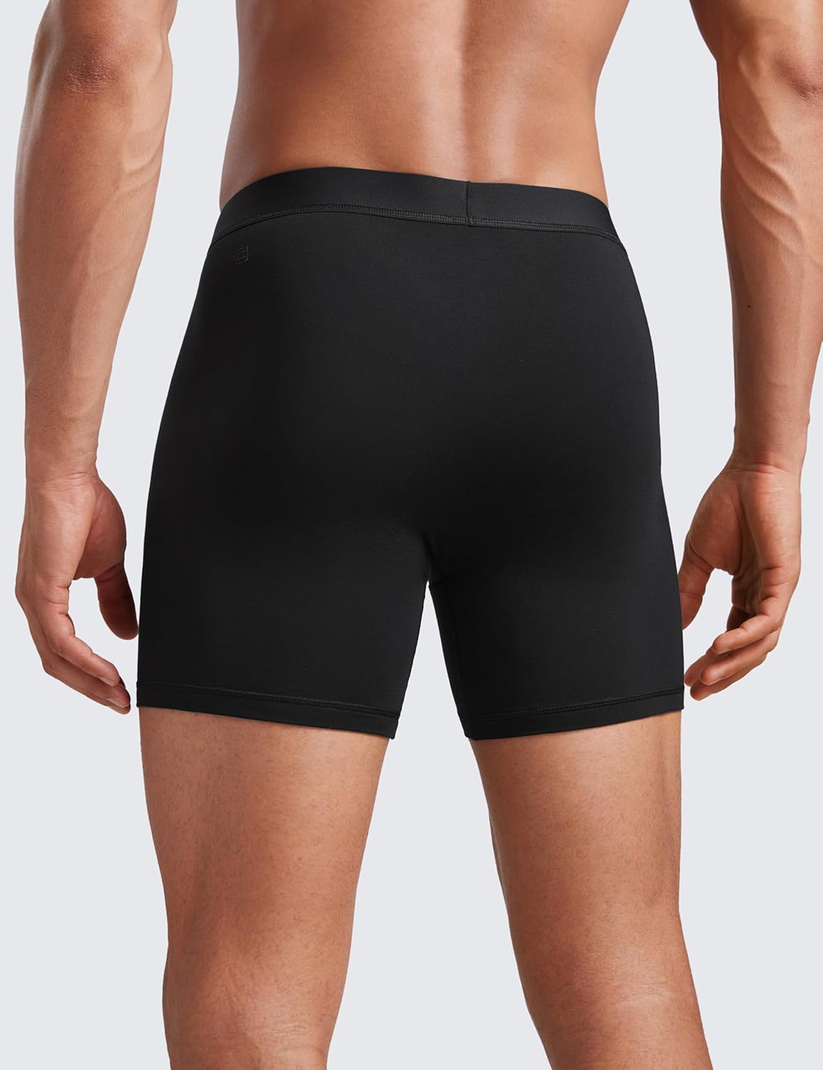CRZ YOGA Ultra-Soft Modal Casual Boxer Briefs for Men 5" - Lounge Underwear Double Lined Moisture Wicking Breathable 3 Pack - Image 3