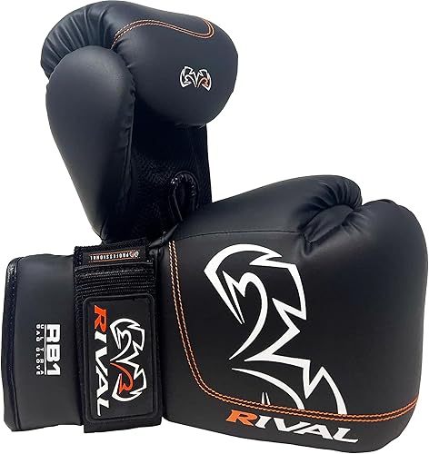 Miniatura 5 de RIVAL Boxing RB1 Ultra Bag Guantes, edición del 20 aniversario, acolchado multicapa de alta densidad y sistema de correas de bloqueo de muñeca Rojo