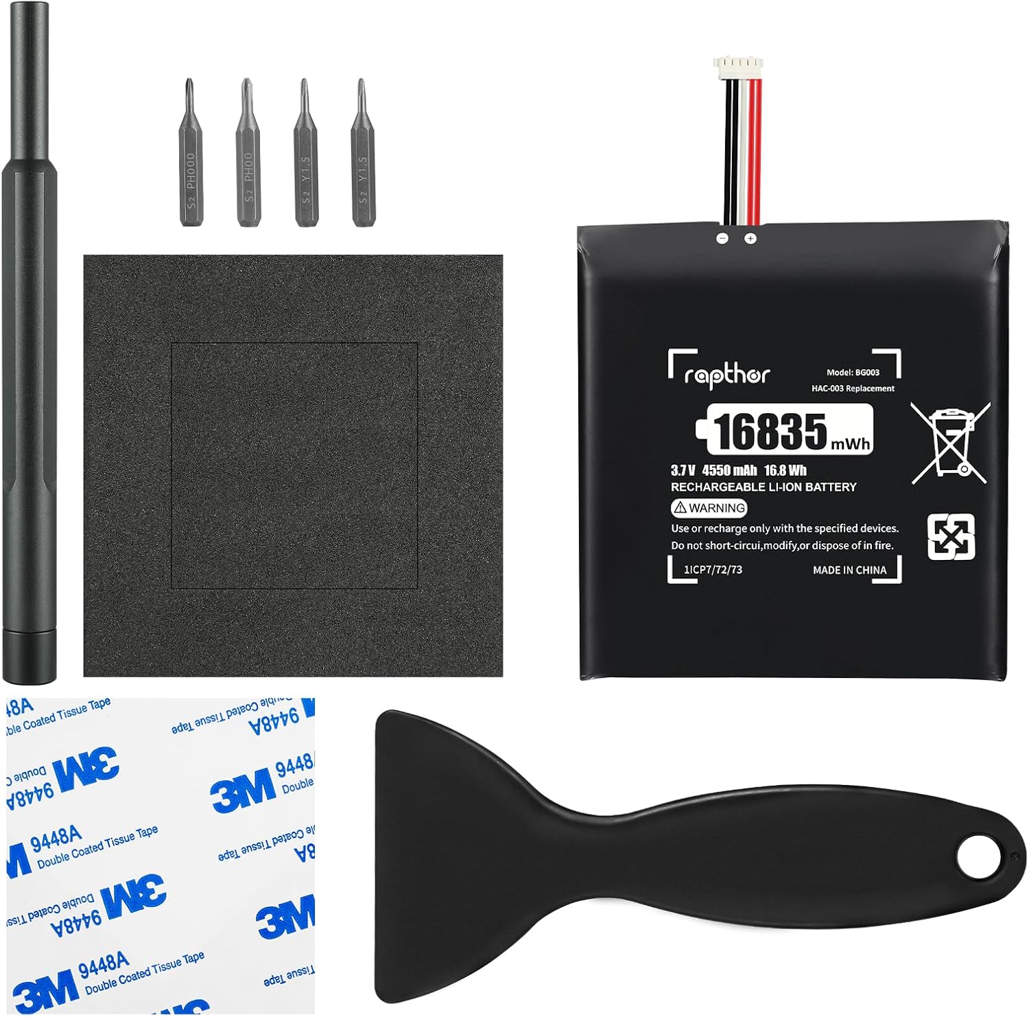 rapthor HAC-003 Replacement Battery...
