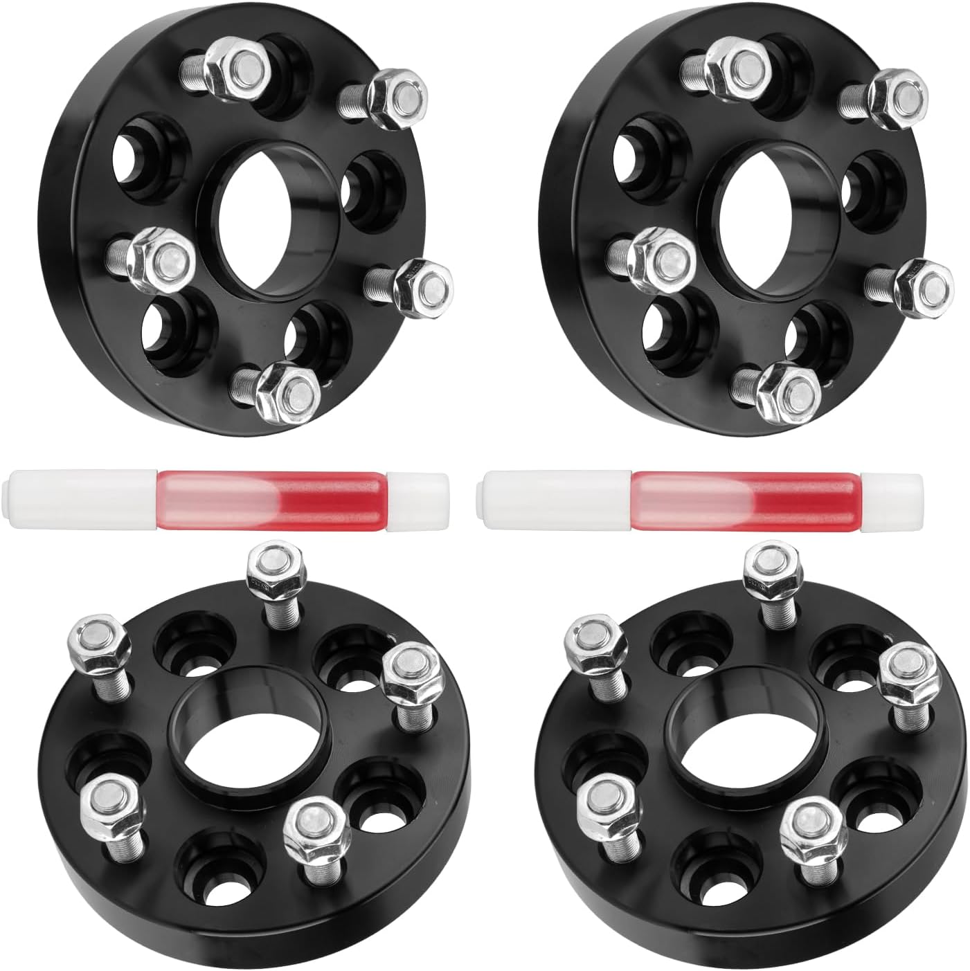 PHILTOP 5x100mm to 5x114.3mm Wheel Adapters 1 inch for Subaru, 4 Pcs Hub Centric Wheel Adapters (Changes Bolt Pattern) with 56.1mm Hub Bore M12x1.25 Studs fit for 2013-2023 BR-Z, 2003-2006 Baja