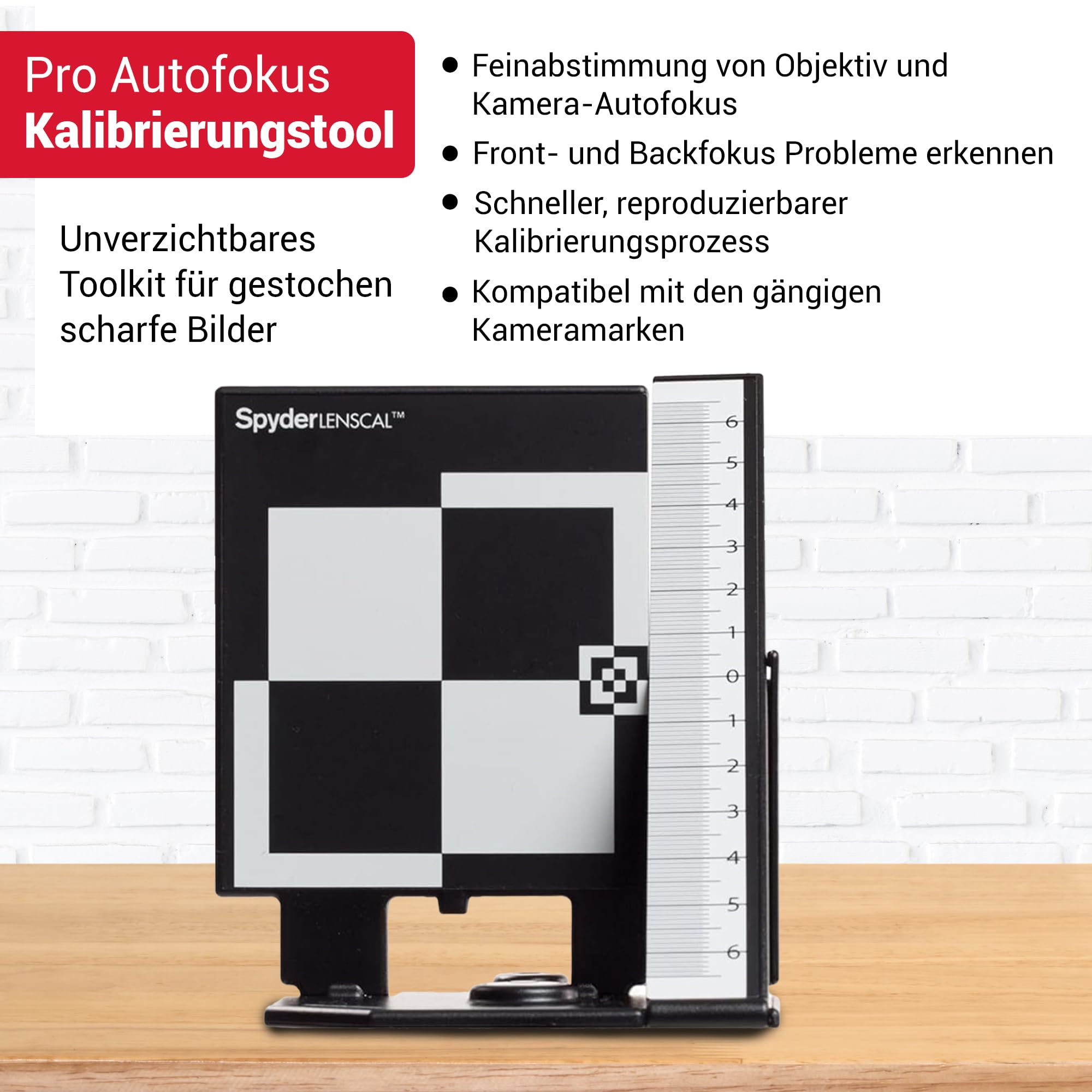 Datacolor Spyder LensCal – Kamera-Objektiv-Kalibrierungswerkzeug zur Autofokus-Anpassung und Präzisionsverbesserung