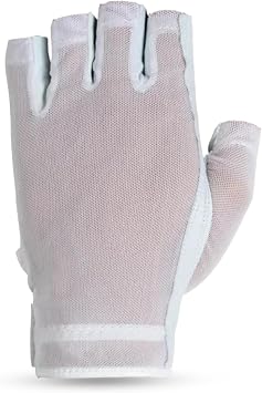 Solar Tan Womens Half Golf Glove | SPF 10 UV-Filter Fabric, Breathable Cooling Fingerless Design for Even Tan