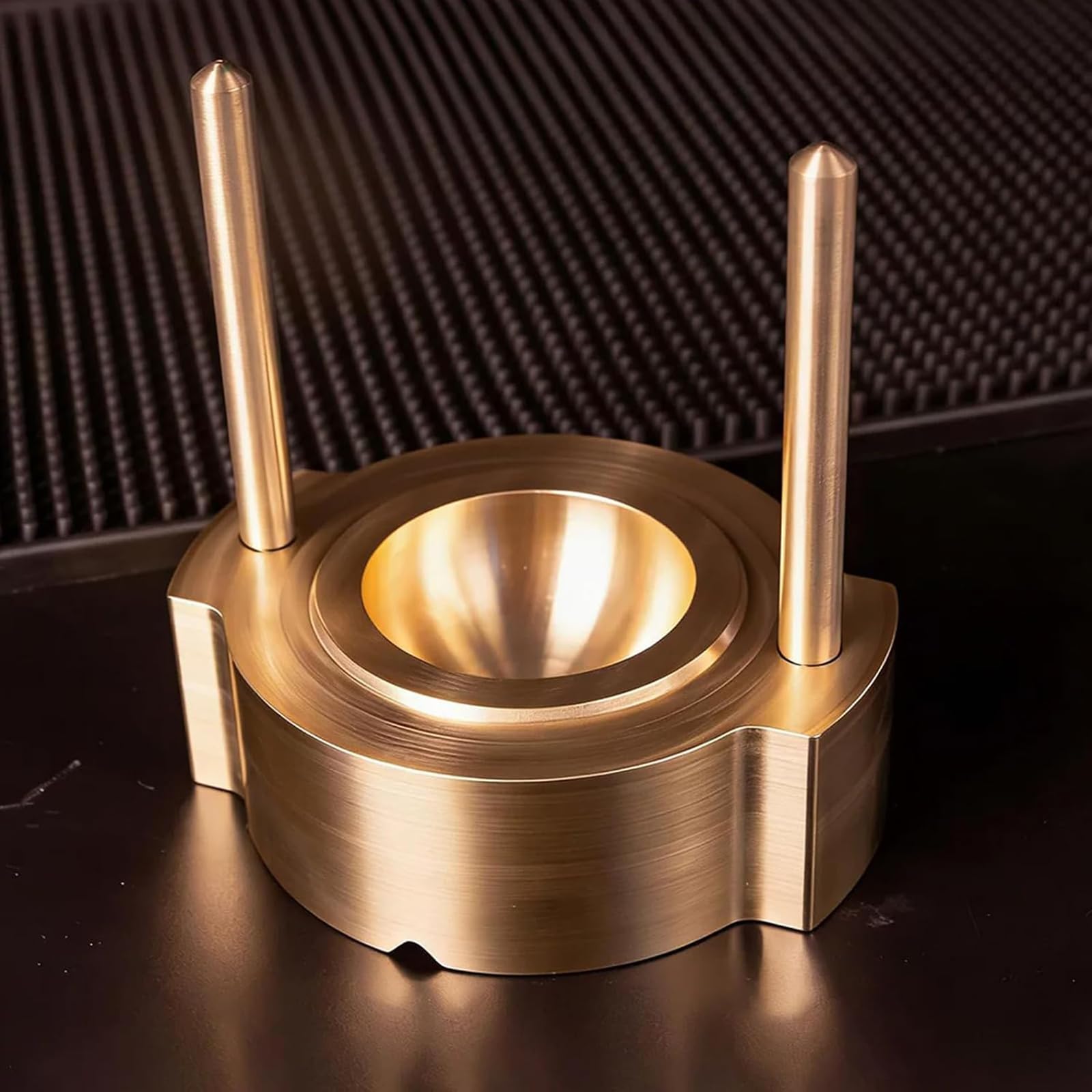Kit de prensa de bolas de hielo, moldes de esfera de latón resistentes para whisky y cócteles, compresión rápida para esferas de hielo de 5,5 a 6,5 cm, perfecto para bares y fiestas en casa