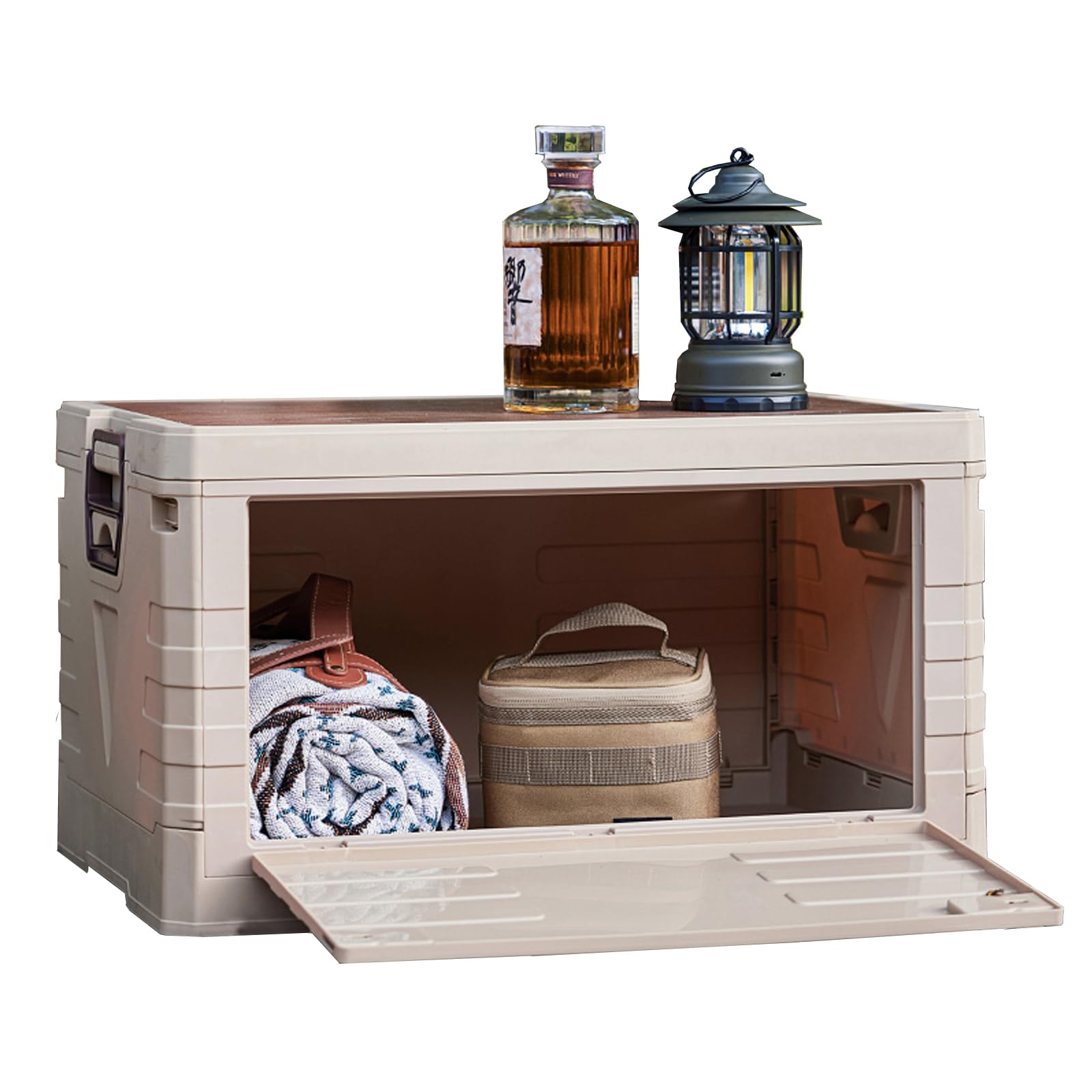 Faltbare Camping Outdoor Aufbewahrungsbox mit Deckel, 35L St