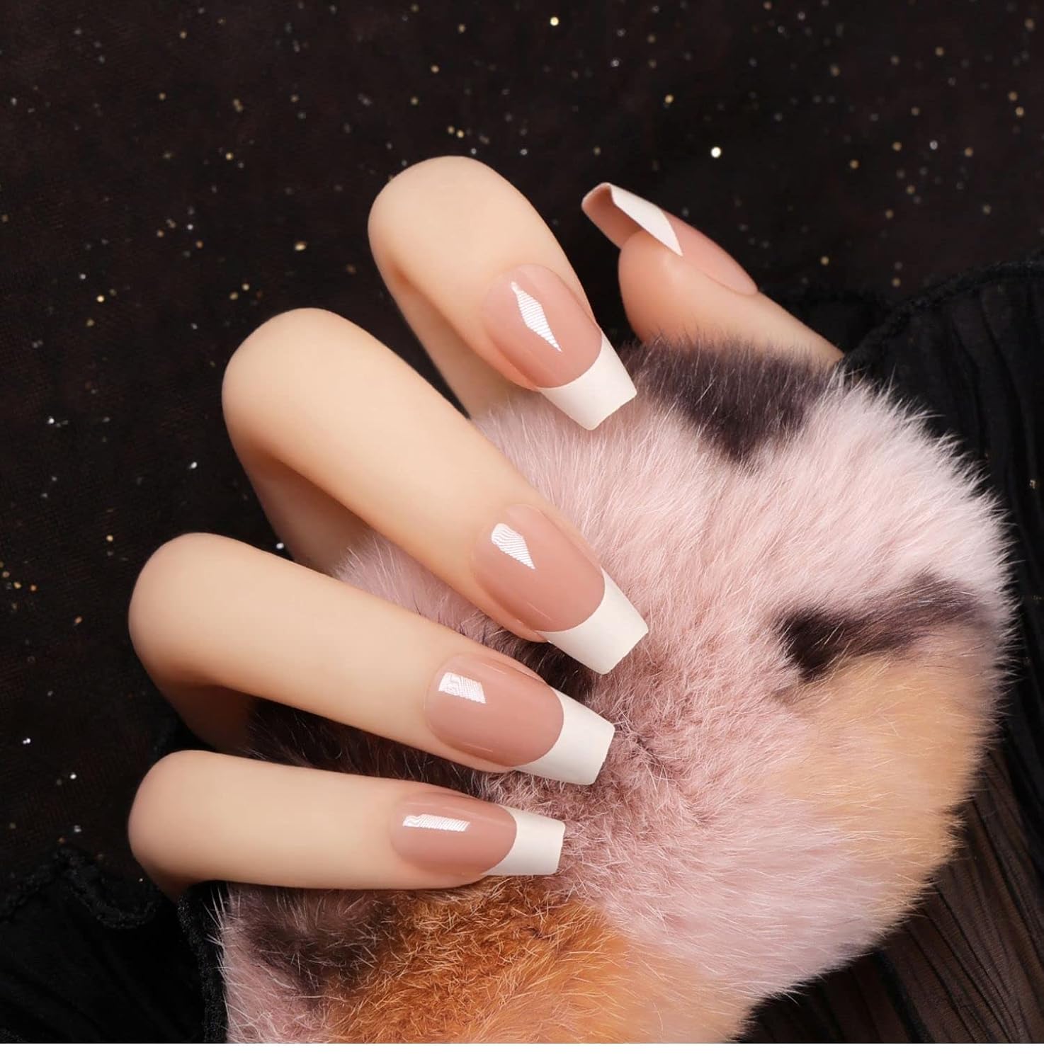 Fake Nails Long Coffin Press Detachable French Stick Art DIY Manicure Tool