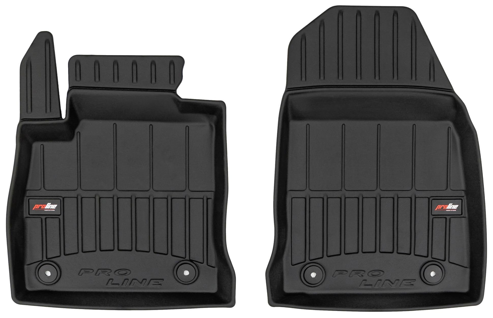 SMK Alfombrillas de goma para Ford Transit Courier II desde 2023 Experimente un nuevo estándar de viaje con las alfombrillas de coche antideslizantes: alfombrillas de coche multiuso para todas las con