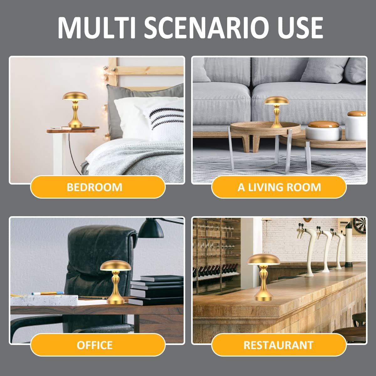 FUNTAPHANTA Lámpara De Mesa Inalámbrica Recargable Moderna Con Carcasa De Aluminio Regulable Bateria Certificada De 4000 Mah Lampara De Noche 2 FUNTAPHANTA Lámpara De Mesa Inalámbrica Recargable Moderna Con Carcasa De Aluminio Regulable Bateria Certificada De 4000 Mah Lampara De Noche 2