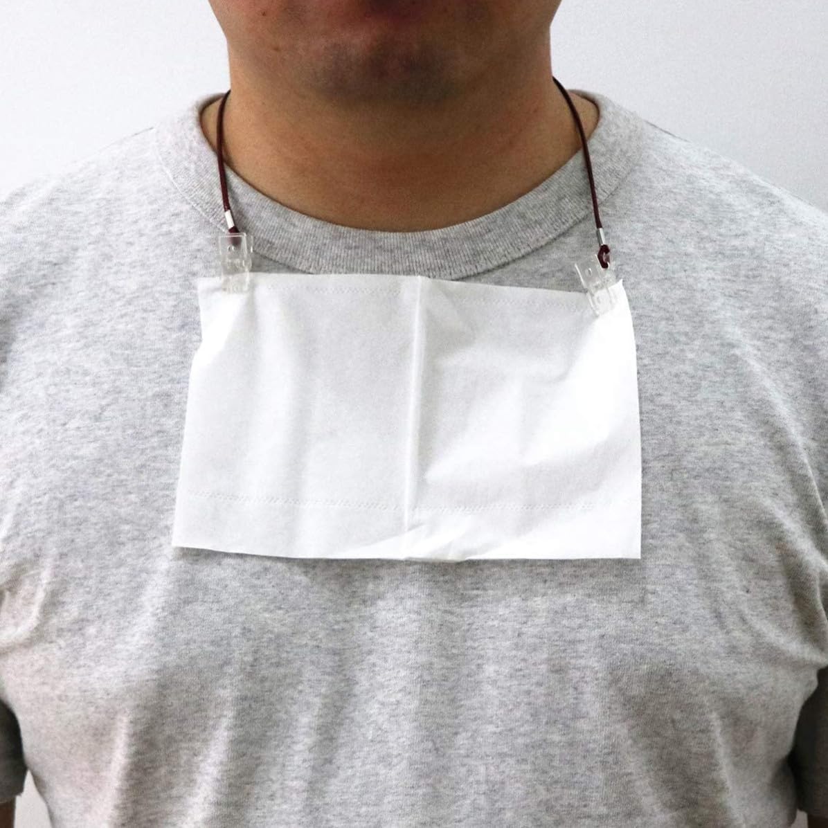 Adjustable Bib Holder Clips for Adults and Plastic Napkin Clip Holder with Convenient to Carry Design Easy to Use for Feeding and Daily Use