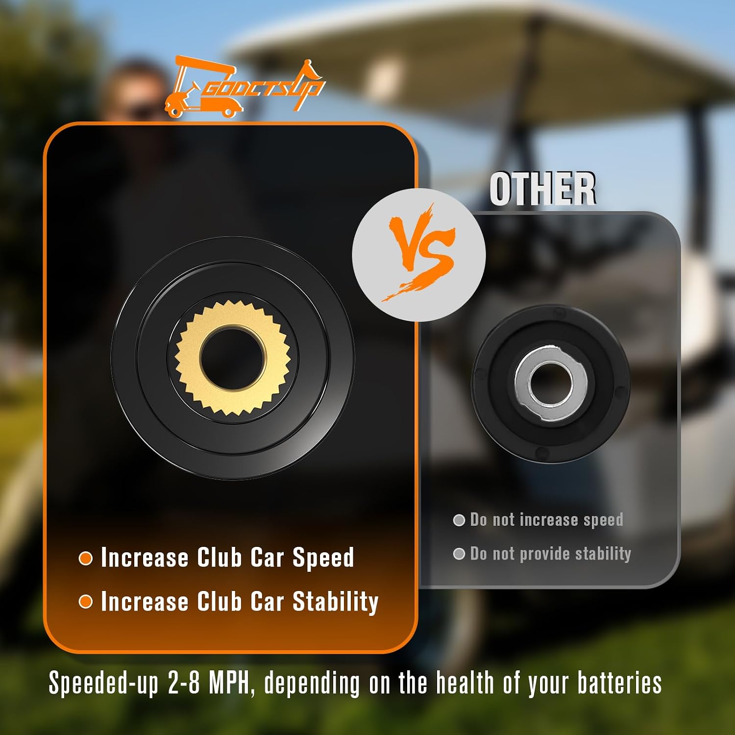 Golf Cart High Speed Magnet Speed, Club Car IQ Speed for 48V DS&Precedent 2004-Up Golf Cart Models with ADC Motor, OEM# 102704901, 102265601